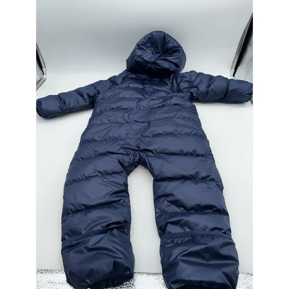 Quince Navy Blue Heavyweight Down Puffer Bunting Unisex 12-18 months MSRP $169